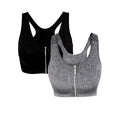 kit 2 Sutiã Esportivo com Zíper Frontal Ajustável