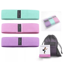 Kit 3 Faixas Elásticas de Resistência Exercício Musculação Fitness Hip Resistance Bands