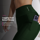 Calça Legging com Bolso Feminina de Cintura Alta Atletyca