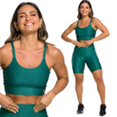 Conjunto Short e Top Academia Cintura Alta Suplex